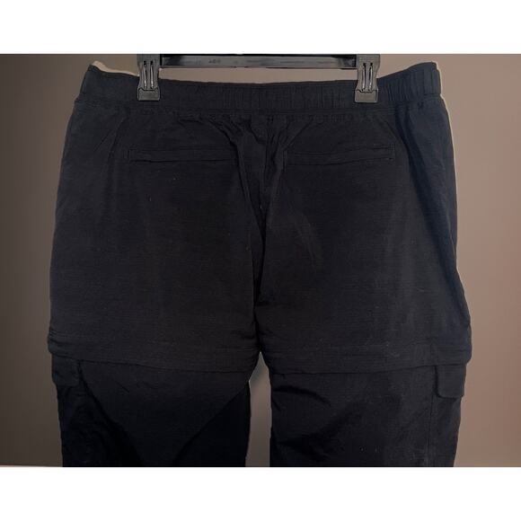 Athleta Hiking Pants Zip Off Legs Nylon Women Black Size 16 Utility Work Cargo - Picture 8 of 10
